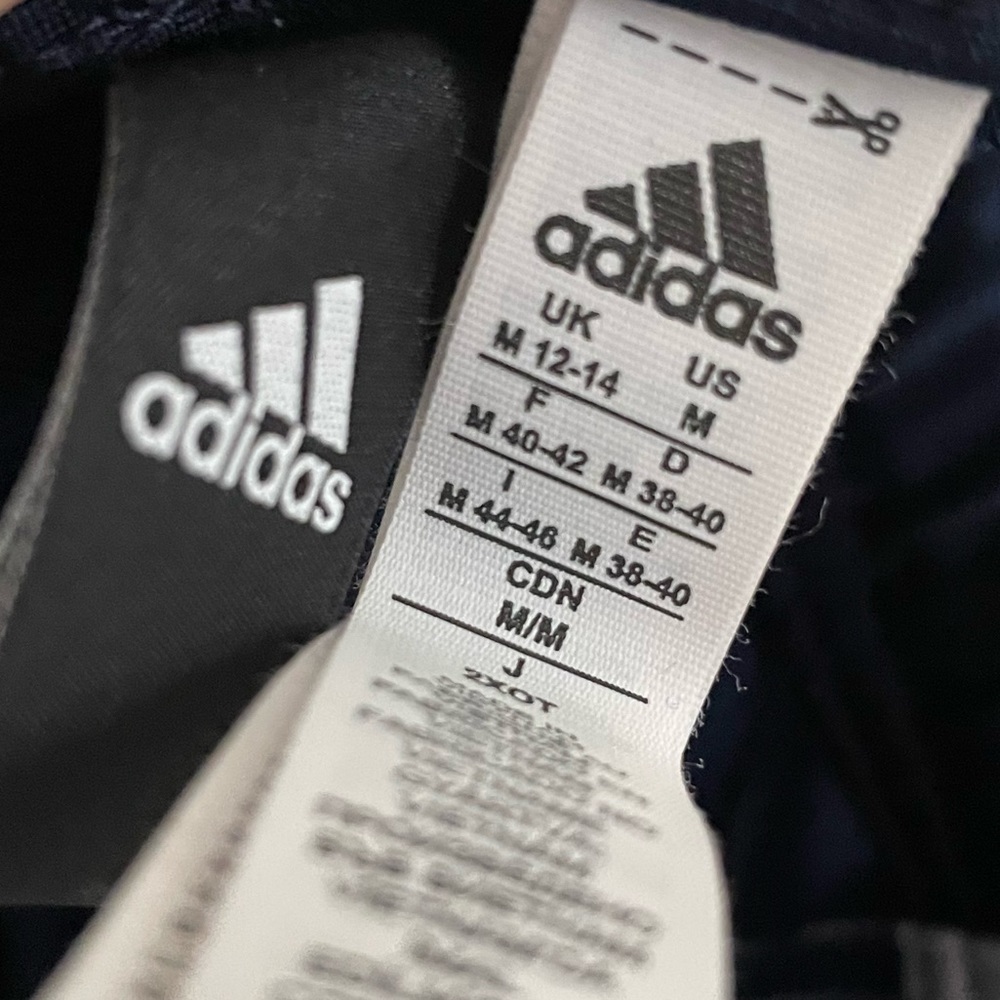 Adidas Joggers Size Medium Navy Blue - Picture 5 of 7